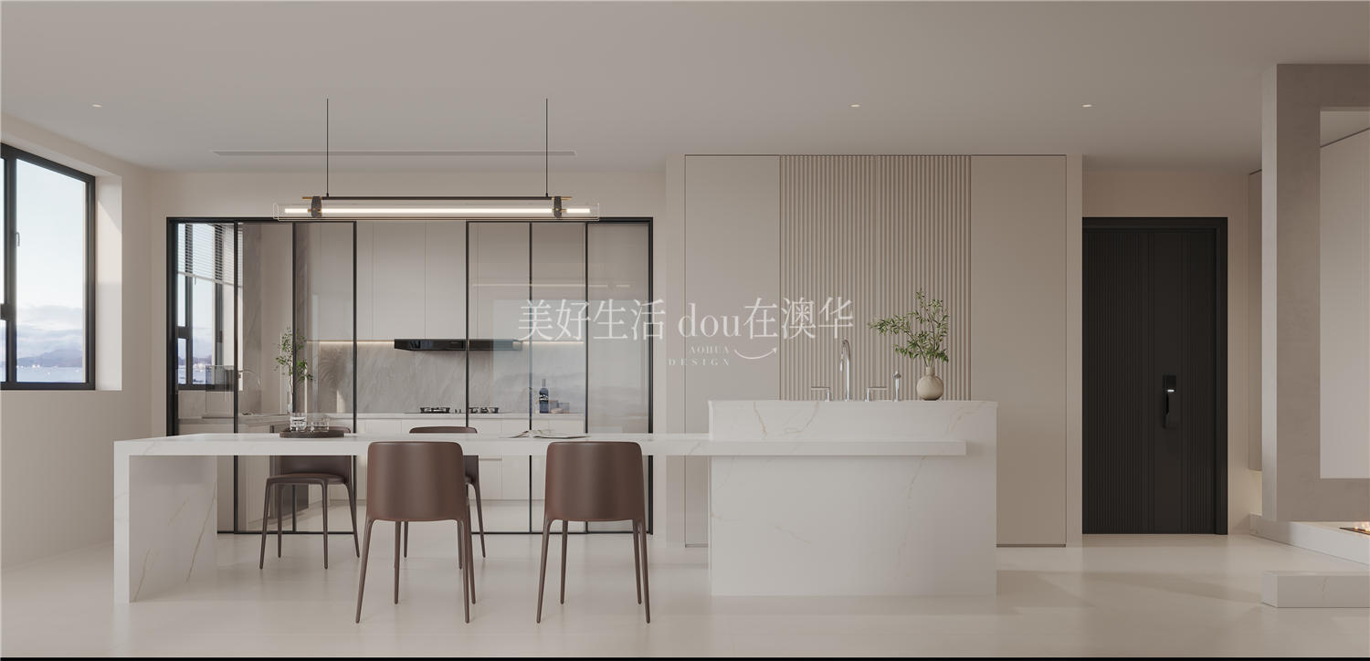 城投聯(lián)投譽(yù)江南裝修效果圖,現(xiàn)代極簡,武漢裝修設(shè)計
